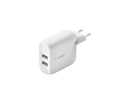 Сетевое ЗУ Belkin  Home Charger (24W) DUAL USB 2.4A, white
