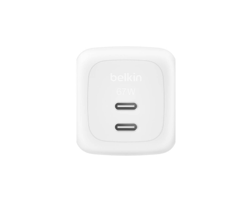 Сетевое зарядное устройство Belkin 67W Dual USB-C PPS White