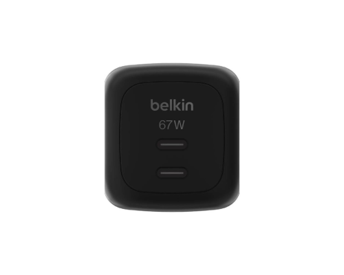 Сетевое зарядное устройство Belkin 67W Dual USB-C PPS Black