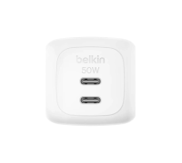 Сетевое зарядное устройство Belkin 50W Dual USB-C PPS White