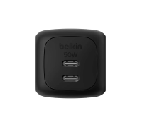 Сетевое зарядное устройство Belkin 50W Dual USB-C PPS Black