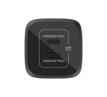 Сетевое зарядное устройство Belkin 65W GaN Dual USB-C Black