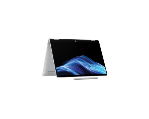 Ноутбук-трансформер HP OmniBook 5 Flip 14-fp0026ci (Glacier Silver) / 14" 2K Сенсорный / Intel Core 5 120U / 8GB / 512GB SSD / FreeDOS