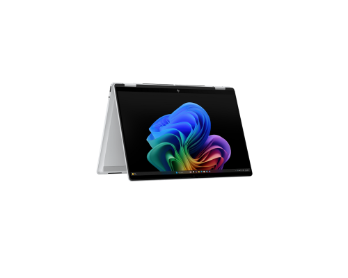 Ноутбук-трансформер HP OmniBook X Flip Next Gen AI 14-fm0025ci (Glacier Silver) / 14" 2K Сенсорный / Intel Core Ultra 7 256V / 16GB / 512GB SSD / Win 11