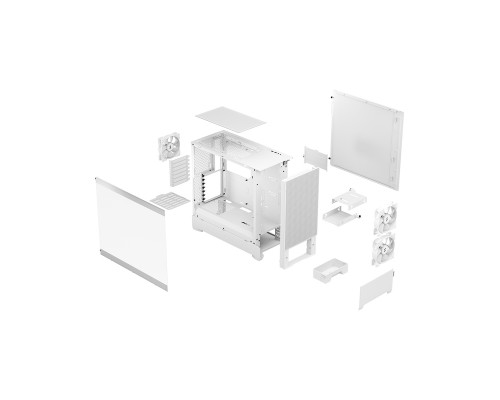 Корпус компьютерный Fractal Design Pop Silent - White TG Clear Tint