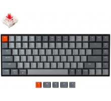 Клавиатура Keychron K2 84 Key Gateron Hot-Swappable Mechanical Keyboard White LED Red Russian Layout