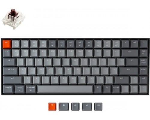 Клавиатура Keychron K2 84 Key Gateron Hot-Swappable Mechanical Keyboard White LED Brown Russian Layout
