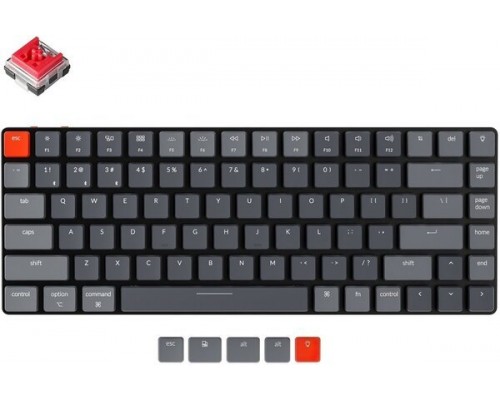 Клавиатура Keychron K3 84 Key Low Profile Hot-Swap Optical White LED Red