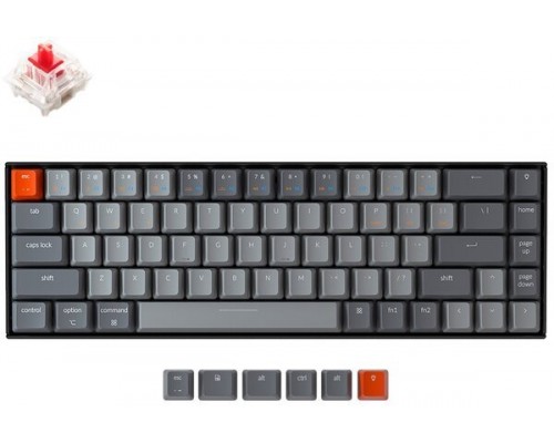 Клавиатура Keychron K6 68 Key Hot-Swap RGB Red