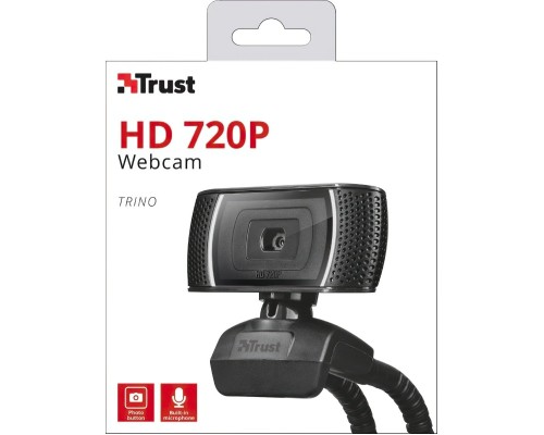 Вебкамера Trust TRINO, HD, 30 fps, fixed focus, Черный