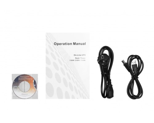 ИБП 2E OD3000RT, 3000VA/2700W, RT2U, LCD, USB, 3xSchuko
