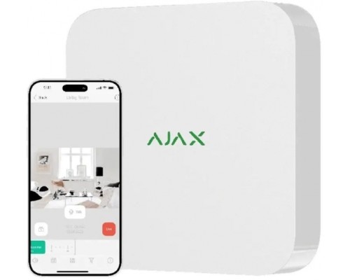 Ajax NVR (8ch) ASP white сетевой видеорегистратор