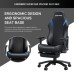 Кресло AndaSeat Luna Pro, ПВХ кожа, 1D-Armrests, чёрный