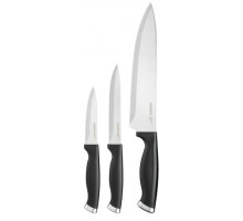 Набор ножей ARDESTO Gemini Gourmet, 3 предмета, нержавеющая сталь, пластик, черный