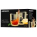 Набор чашек с ручками с двойными стенками ARDESTO Golden Moon, 270мл, 10см, 2шт, боросиликатное стекло, золотистый