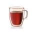 Набор чашек с ручками с двойными стенками ARDESTO Golden Moon, 270мл, 10см, 2шт, боросиликатное стекло, золотистый