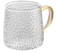 Набор чашек ARDESTO Dew, 350мл, 4шт, боросиликатное стекло, прозрачный
