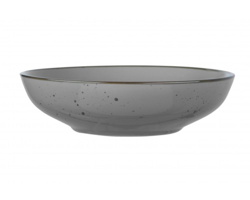 Тарелка суповая ARDESTO Bagheria Grey, 20см, керамика, серый