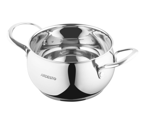 Кастрюля со стеклянной крышкой ARDESTO Gemini Liguria, 2.2л, нержавеющая сталь