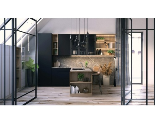 Смеситель для кухни Deante Silia, дл.излива - 233мм, вытяжной, 1 рычаг, хром