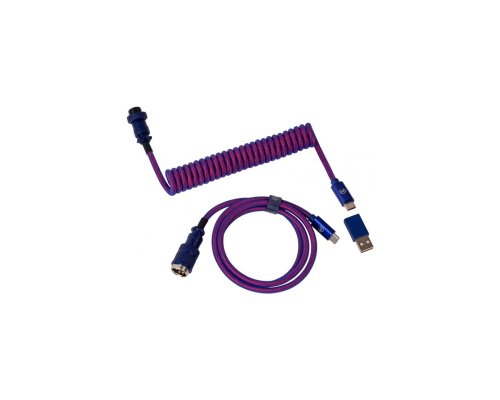 Кабель Type-A/Type-C Keychron Premium Coiled Aviator Cable-Straight Purpule