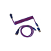 Кабель Type-A/Type-C Keychron Premium Coiled Aviator Cable-Straight Purpule