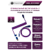 Кабель Type-A/Type-C Keychron Premium Coiled Aviator Cable-Angled Purpule