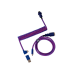 Кабель Type-A/Type-C Keychron Premium Coiled Aviator Cable-Angled Purpule