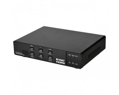 Мултиформатный Коммутатор и Скейлер HDMI/USB-C/VGA в HDMI/HDBaseT Cypress CSC-109TX