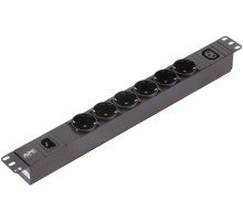 Устройство распределения питания Schneider Electric Easy, базовий, 1U, 10A, 230В, 6xSchuko, 1xC13