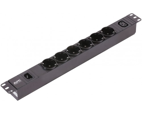 Устройство распределения питания Schneider Electric Easy, базовий, 1U, 10A, 230В, 6xSchuko, 1xC13
