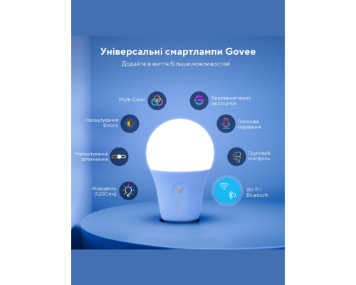Умная лампа Govee H6009 Smart Wi-Fi & BLE Light Bulb Белый