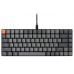 Клавиатура механическая K3 84Key, Gateron Red, BT/USB-A, Low Profile, EN/UKR, White Led, Чорний