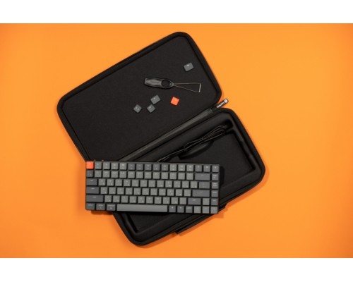 Клавиатура механическая K3 84Key, Gateron Red, BT/USB-A, Low Profile, EN/UKR, White Led, Чорний