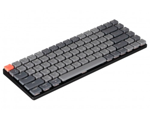 Клавиатура механическая K3 84Key, Gateron Red, BT/USB-A, Low Profile, EN/UKR, White Led, Чорний