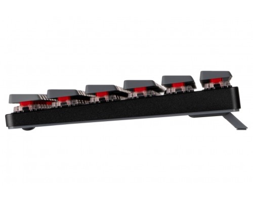 Клавиатура механическая K3 84Key, Gateron Red, BT/USB-A, Low Profile, EN/UKR, White Led, Чорний