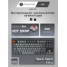 Клавиатура Keychron K8 87 Key Hot-Swappable Gateron Optical Mechanical Keyboard RGB Red Russian Layout