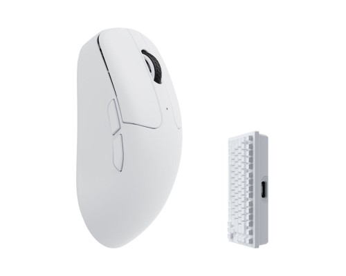 Мышь Keychron M2 BT/WL/USB-A/USB-C, 4K, білий