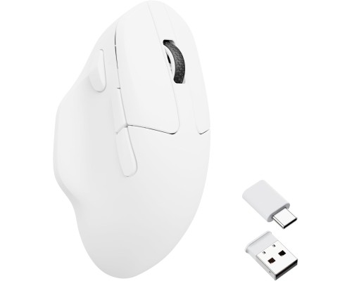 Мышь Keychron M7 BT/WL/USB-A/USB-C, білий