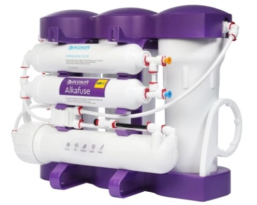 Фильтр обратного осмоса Ecosoft P'URE Alkafuse, мембрана 75gpd DuPont, картридж Alkafuse повышает pH воды, обогащает минералами магния.