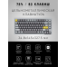 Клавиатура Keychron Q1 QMK Custom HotSwappable Gateron Phantom Brown Switch Mechanical Keyboard Full Assembled Space Grey RGB with Knob Russian Layout