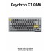 Клавиатура Keychron Q1 QMK Custom HotSwappable Gateron Phantom Brown Switch Mechanical Keyboard Full Assembled Space Grey RGB with Knob Russian Layout