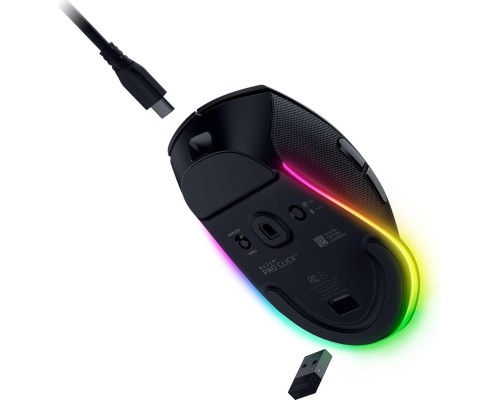 Беспроводная мышь Razer Pro Click V2, RGB, USB-A / WL / BT, чёрная