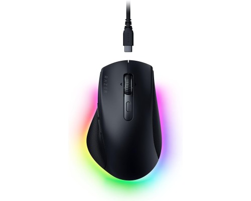 Беспроводная мышь Razer Pro Click V2, RGB, USB-A / WL / BT, чёрная