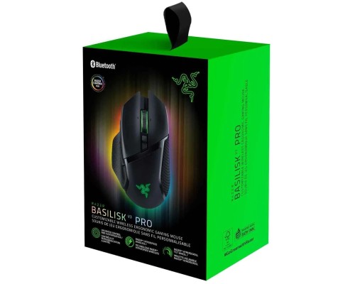 Беспроводная игровая мышь Razer Basilisk V3 Pro, RGB, USB-A / WL / BT, чёрная