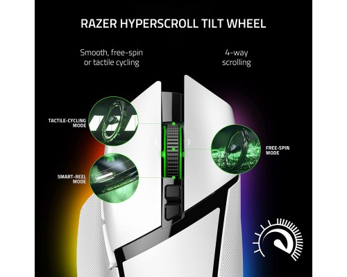 Беспроводная игровая мышь Razer Basilisk V3 Pro, RGB, USB-A / WL / BT, белая