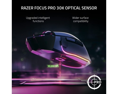 Беспроводная игровая мышь Razer Basilisk V3 Pro, RGB, USB-A / WL / BT, белая