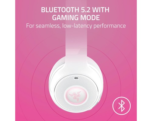Беспроводная игровая гарнитура Razer Kraken Kitty V2 BT, RGB, белая