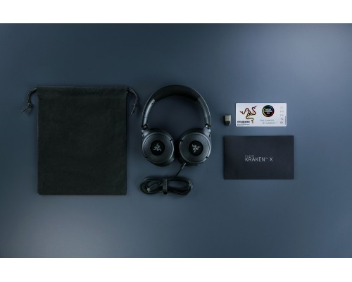 Игровая гарнитура Razer Kraken V4 X, 7.1, USB-A, 1.8м, RGB, чёрная