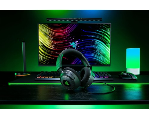 Игровая гарнитура Razer Kraken V4 X, 7.1, USB-A, 1.8м, RGB, чёрная